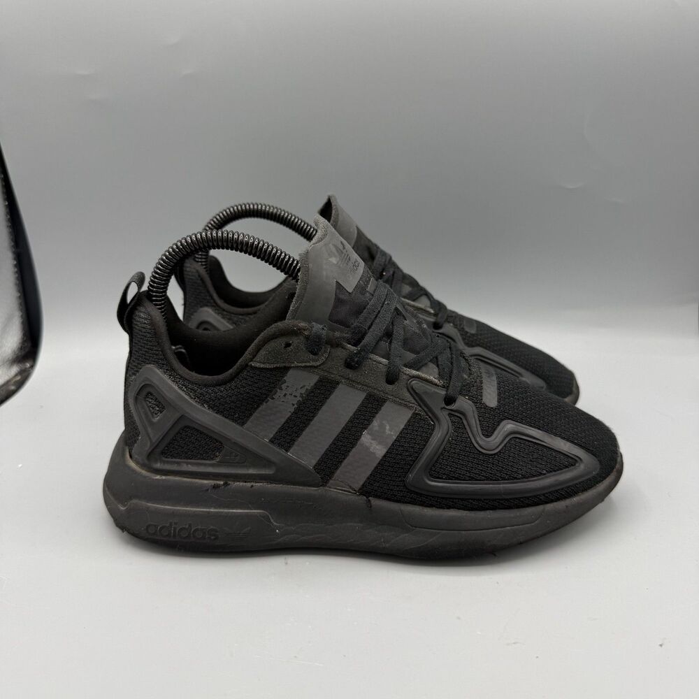 adidas ZX 2K Boost 2.0 Triple Black Sneakers Running Shoes FV9993 Size 4